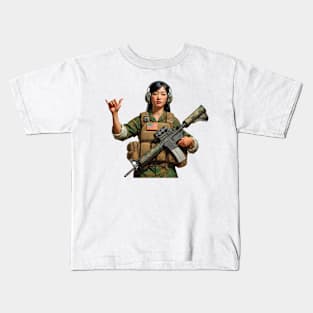 Tactical Girl Kids T-Shirt